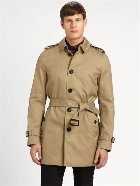 mens raincoat burberry|Burberry men's coat outlet.